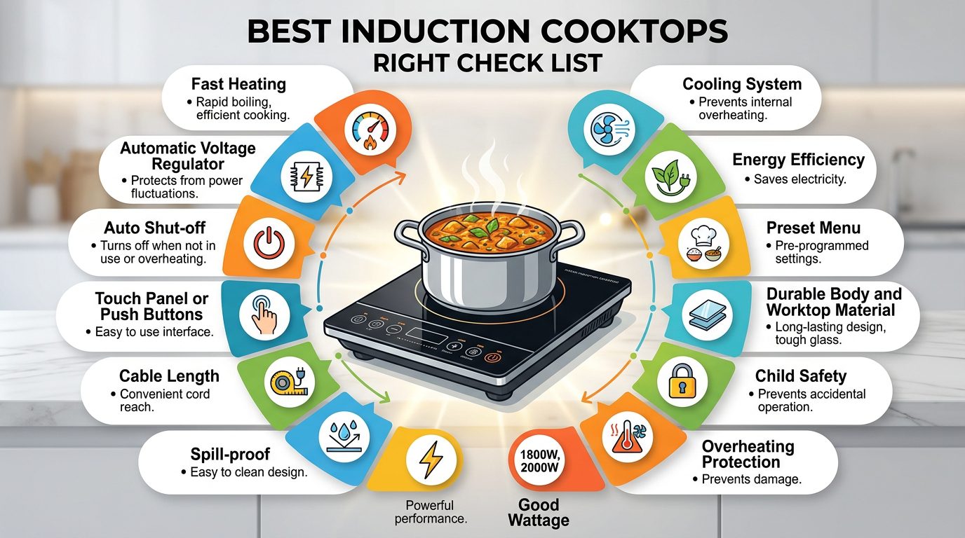 Best Induction Cooktops in India (2026) for Every Budget best induction cooktops in 2026
