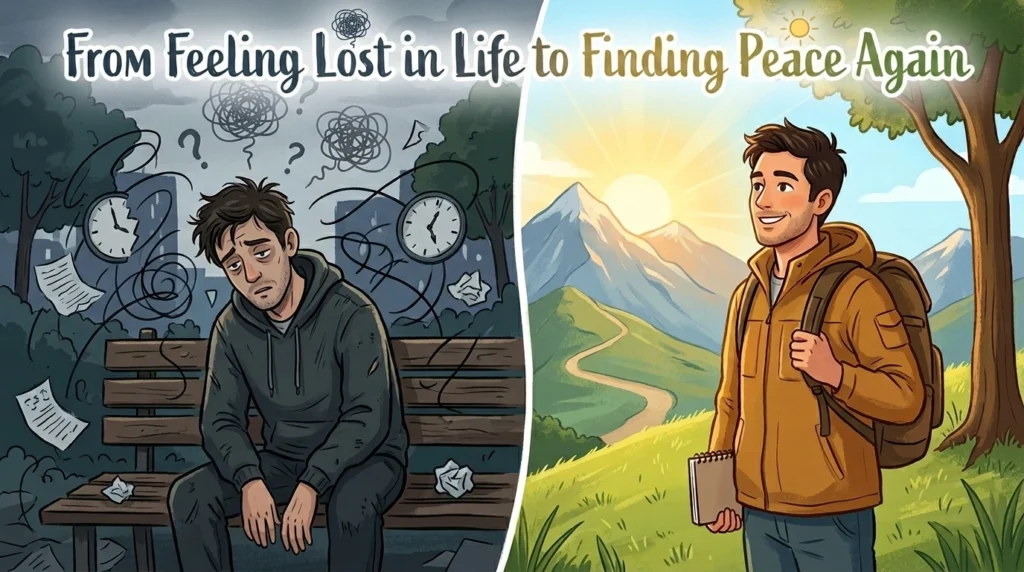 feeling lost to finding peace and happiness again